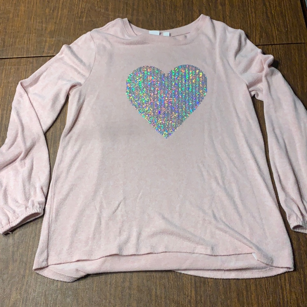 Gap Kids Girls XXL Sparkle Heart Sweater